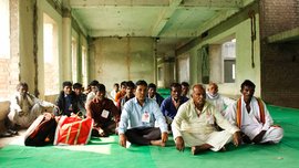सूखे से परेशान यवतमाल के किसानों का दिल्ली में प्रदर्शन