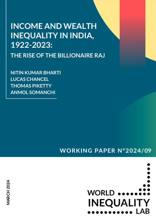 Income and Wealth Inequality in India, 1922-2023: The Rise of the Billionaire Raj