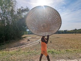 The Bihari bamboo basket maker