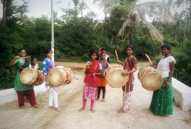 Dancing to the dollu in Hesaraghatta