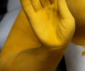 clay-modeled hand