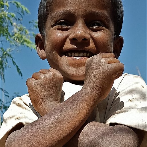 Aadesh Shinde is a Student at the local <em>anganwadi</em> from Diksal, Karjat, Ahmadnagar, Maharashtra