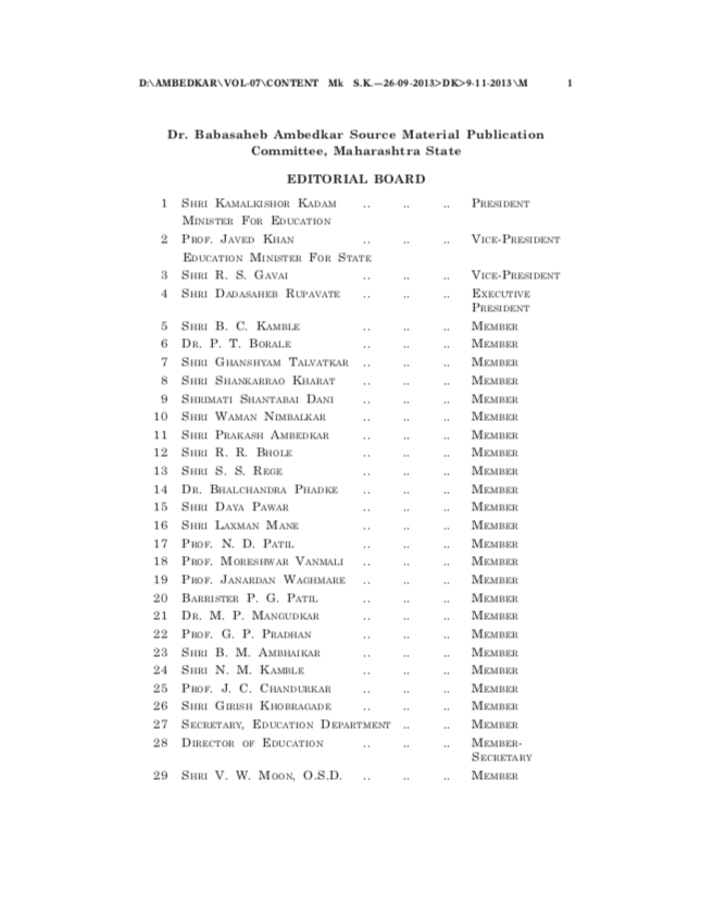 Dr. Babasaheb Ambedkar (Vol. 7): ‘Who were the Shudras?’ and ‘The Untouchables – Who were they and why they became Untouchables?’