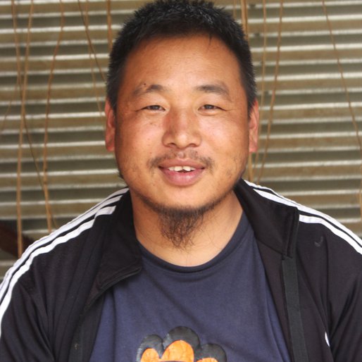 Pelesalie Kuotsu is a <em>Khophi</em> (cane and bamboo basket) weaver and part-time grocery seller from Khonoma, Sechu-Zubza, Kohima, Nagaland