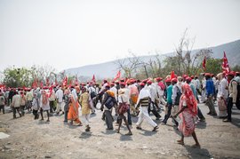 ‘আমি এক কৃষক, আমি এই দীর্ঘ পথ হাঁটছি’